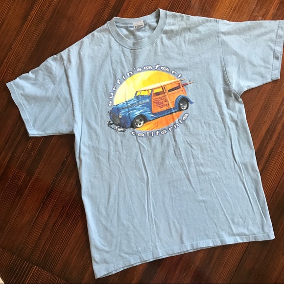 Vintage Baby Blue Beach Boys Graphic 